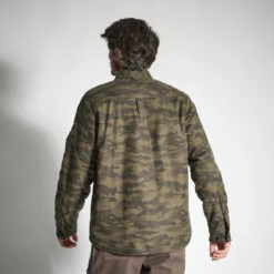 VESTE MOUTONNÉE TYPE SURCHEMISE 500 CAMO -Magasin D'Équipement De Chasse veste moutonnee type surchemise 500 camo 3