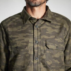 VESTE MOUTONNÉE TYPE SURCHEMISE 500 CAMO -Magasin D'Équipement De Chasse veste moutonnee type surchemise 500 camo 6