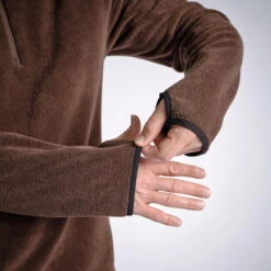 VESTE POLAIRE SOUS VÊTEMENT 500 MARRON -Magasin D'Équipement De Chasse veste polaire sous vetement 500 marron 5