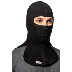 Woolpower Balaclava Merino 400 - Noir -Magasin D'Équipement De Chasse woolpower balaclava merino 400 noir 3