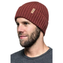 Woolpower Beanie Rib - Rouge Rouillé -Magasin D'Équipement De Chasse woolpower beanie rib rouge rouille 2