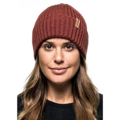 Woolpower Beanie Rib - Rouge Rouillé -Magasin D'Équipement De Chasse woolpower beanie rib rouge rouille 3