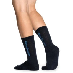 Woolpower Chaussettes Merino Logo Classique 400 - Bleu Marine -Magasin D'Équipement De Chasse woolpower chaussettes merino logo classique 400 bleu marine 2