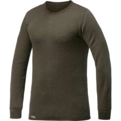 Woolpower Couche De Base Merino Crewneck 200 - Vert Pin -Magasin D'Équipement De Chasse woolpower couche de base merino crewneck 200 vert pin 2