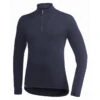 Woolpower Merino Base Layer Zip Turtleneck 200 - Bleu Marine Foncé -Magasin D'Équipement De Chasse woolpower merino base layer zip turtleneck 200 bleu marine fonce