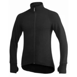 Woolpower Veste à Fermeture Éclair Merino Mid Layer 400 - Noir